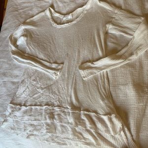 White long sleeve top